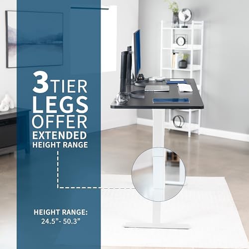 VIVO White 83 x 30 in Standing Desk, DESK-KIT-2B8W