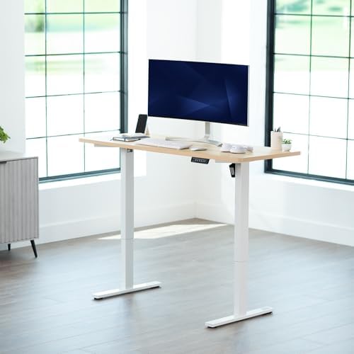 VIVO Light Wood 60 x 24 in Standing Desk, DESK-KIT-1W6C