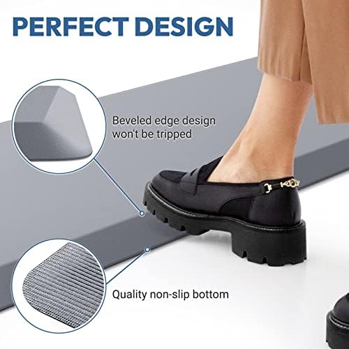 4/5 Inch Thick Kitchen Mat - Cushioned Anti Fatigue Mat for Kitchen Floor