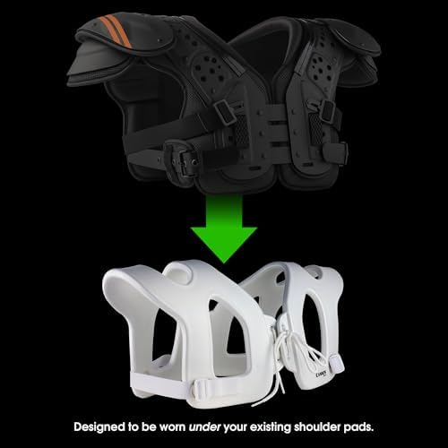 Cannon Sports Shoulder Injury Pad - Under Shoulder Pad Protection for Football Hockey Lacrosse - Injury Prevention & Support - Spider Football Pads - Youth Large & Adult Size Shoulder Pads