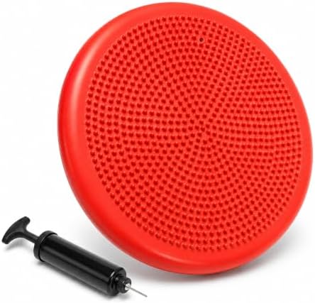 Hanstuten Wobble Seat Cushion Balance Disc - Rubber Wiggle Seat for Active Sitting, Office Desk Chair, and Core Strength Training