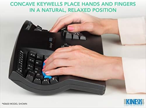 KINESIS Advantage2 Quiet LF Ergonomic USB Keyboard (KB600LFQ)