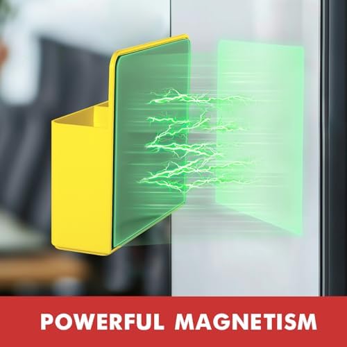 BEYGORM Plastic Magnetic Pen Holder, Powerful Magnet, 2 Pack