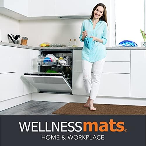 WellnessMats Granite Collection Anti-Fatigue Floor Mat, Polyurethane – Ergonomic Support Pad for Home, Kitchen, Garage, Office Standing Desk – Water Resistant - Made in USA