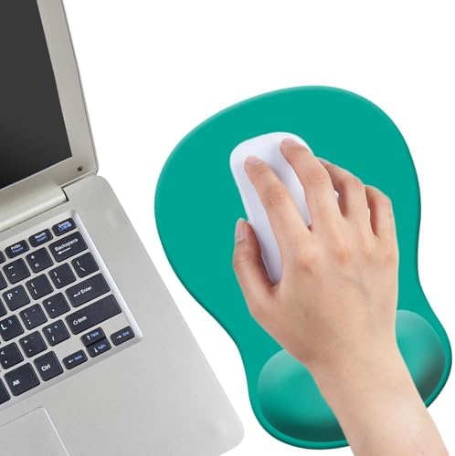 Gel Mouse Pad with Wrist Rest, Ergonomic Concave Wrist Support Mousepad