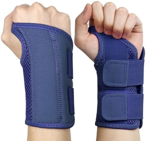 NuCamper Wrist Brace for Carpal Tunnel Night Wrist Support Right Hand Navy