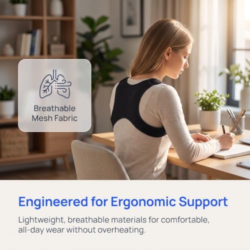 Adjustable Posture Corrector with Retractable Straps Back Brace
