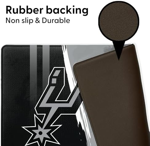 Northwest NBA San Antonio Spurs Embossed Anti-Fatigue Mat, Cushioned Kitchen Floor Rug, Non-Slip PVC Standing Comfort, 18 x 30 in