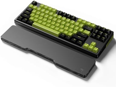 Acrylic Keyboard Wrist Rest - TENKEYLESS 80% Keyboard- Mechanical Keyboards Ergonomic Palm Rest for Computer Keyboard,Anti-Slip Base,Wrist Pad for Laptop,Office & Home-Easy Typing (Black)