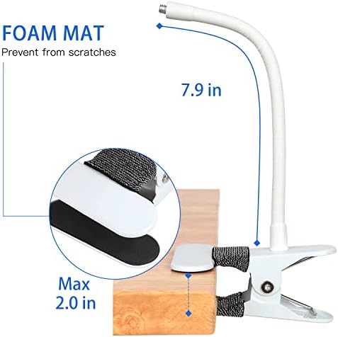 Flexible Baby Monitor Mount Compatible with HelloBaby HB65/HB6550/HB6558/HB66/HB248,ANMEATE SM935E/SM650 Monitor,Baby Camera Mount,Baby Clip Mount Without Tools or Wall Damage