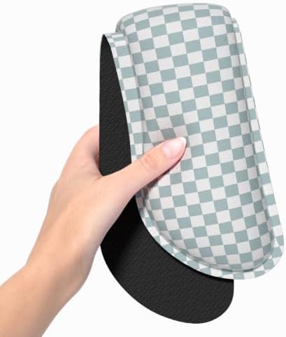 Dapesuom Enlarge Keyboard Wrist Rest, Memory Foam Wrist Cushion for Support, Cute Typing Pain Relief Keyboard Mouse Pad Rests Set with Non-Slip Base for Gaming Laptop Office Computer, Sage Green