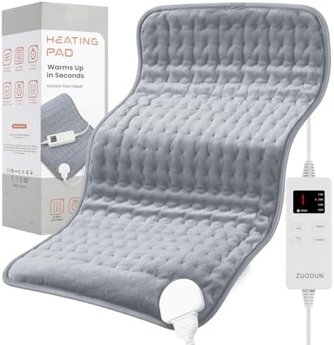 Heating Pad for Neck and Shoulder, Electric Heating Pad with Moist Heat Options, Heating Pads for Back Pain, Period Cramps Pain Relief