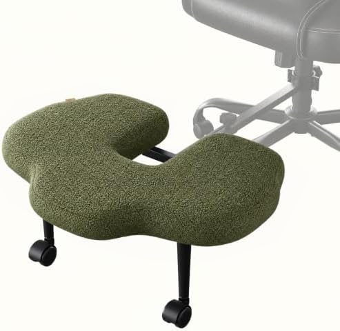 Pinmoco Adjustable Foot Rest for Office Chair, Under Desk Footrest, Green