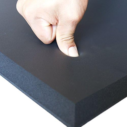 Rubber-Cal "Comfort Cloud" Foam Anti-Fatigue Mats - 5/8" thick x 30" x 60" Black Rubber Mats