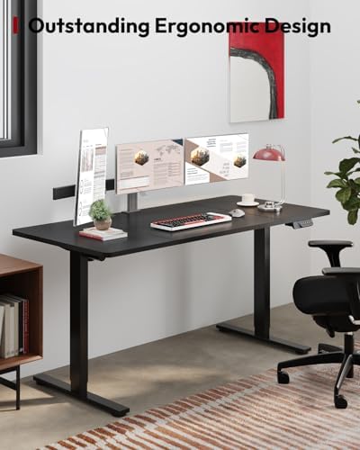 SANODESK Dual Motor 63''x 28'' Large Height Adjustable Standing Desk