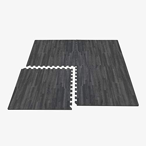 Forest Floor Farmhouse 3/8 Inch Thick Printed Foam Tiles, Premium Wood Grain Interlocking Foam Floor Mats, Anti-Fatigue Flooring – Stylish Flooring Solution