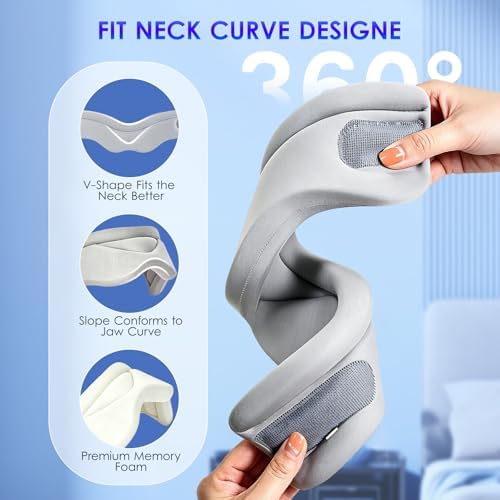 babaka Neck Brace for Neck Pain and Support, Soft Neck Brace Cervical Collar for Women & Men, Neck Support with Support Pad for Sleeping, Relieves Pain and Spine Pressure (L(15"-18.9"))
