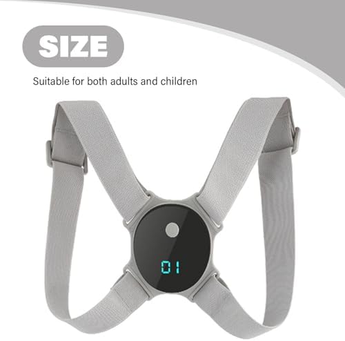 Smart Posture Corrector Adjustable Soft Comfortable Back Straightener Posture Corrector with Smart Sensor Vibration Reminder for Kids Adults