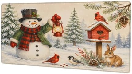 Christmas Large Mouse Pad Non-Slip Rubber Long Gaming Desk Mat