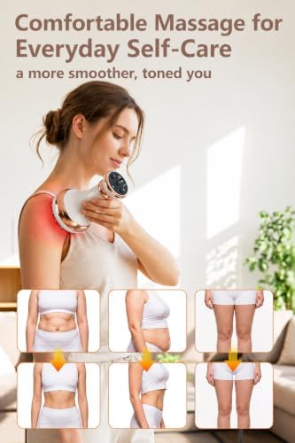 Lymphatic Drainage Massager & Anti-Cellulite Massage Tool, Cordless, White