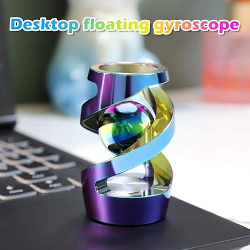 Kinetic Spinning Desk Toy, ADHD Stress Fidget Desktop Decor Rainbow