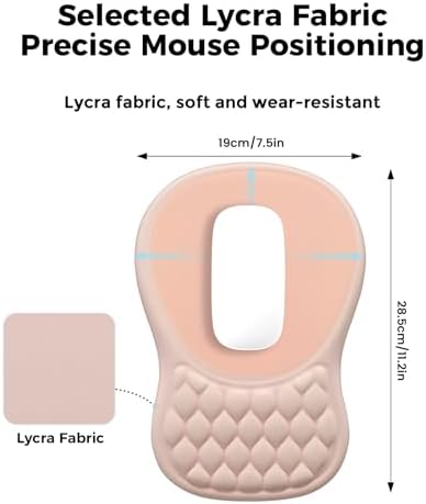 EooCoo Massage Ergonomic Mouse Pad with Dual-Slope Design Wrist Rest