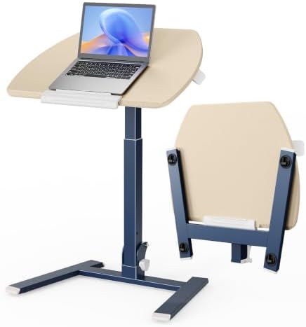 ROMOON Foldable Standing Desk, No-Assembly Height Adjustable Portable Desk
