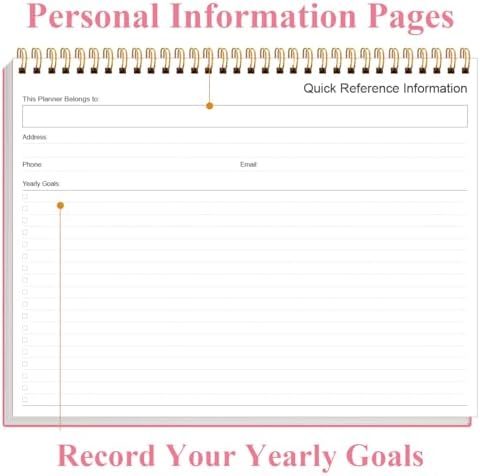 Weekly Productivity Planner - 8.5" x 11" Dashboard Desk Notepad Has 6 Focus Areas to List Tasks for Goals, Projects, Clients, Academic or Meal-Organize Your Daily Work Efficiently, 54 Weeks, Pink