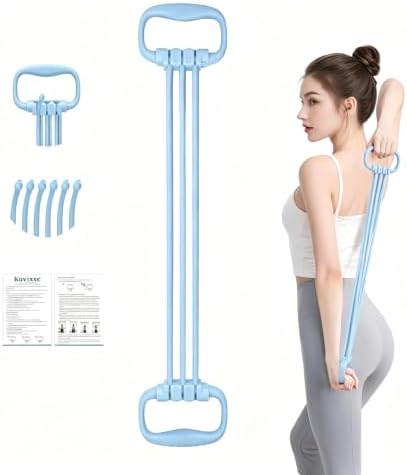6 Gear Adjustable Resistance Bands with Handles 15-90LBS Home Gym