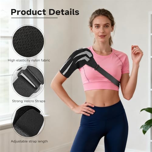 Shoulder Brace for Men & Women, Preventing Strains and Dislocation (Large)