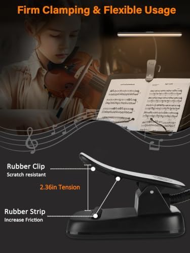 Vekkia Professional 116 LED Rechargeable Music Stand Light