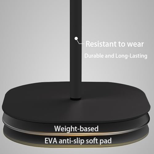 Small Laptop Standing Desk, Adjustable Height Pedestal End Table with Wooden Top, Portable Tall Side Table Workstation, Sit-Stand Desks for Bedside,Sofa,Couch, Living Room, Bedroom, Home Office, Brown