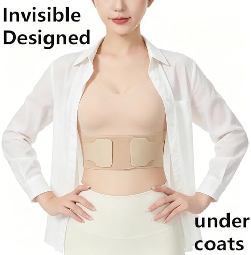 Posture Corrector for Women, Invisible Lightweight Adjustable Back Brace for Upper and Lower Back Pain Relief (Medium)