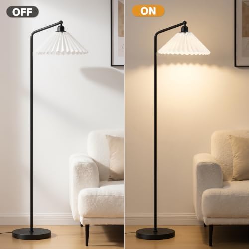Floor Lamps for Living Room & Bedroom, 63" Modern Tall Standing Lamp, 3CCT