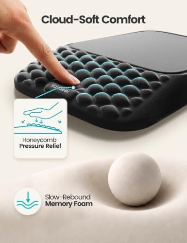 Vaydeer Mouse Pad with Wrist Rest, Ergonomic Memory Foam Wrist Support