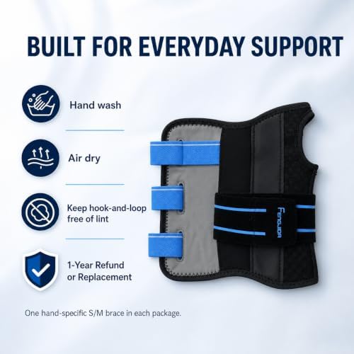 FENGJIDA Carpal Tunnel Wrist Brace for Night Sleep,Work,Typing Support