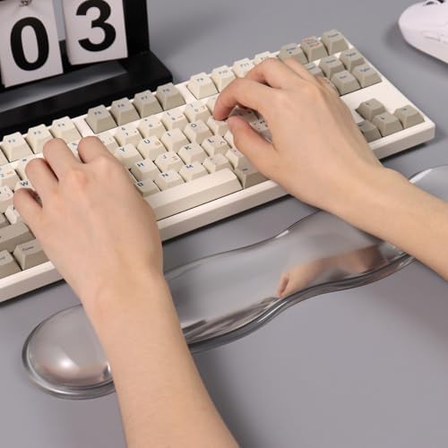 Gel Keyboard Wrist Rest,White Wrist pad for Computer Keyboard
