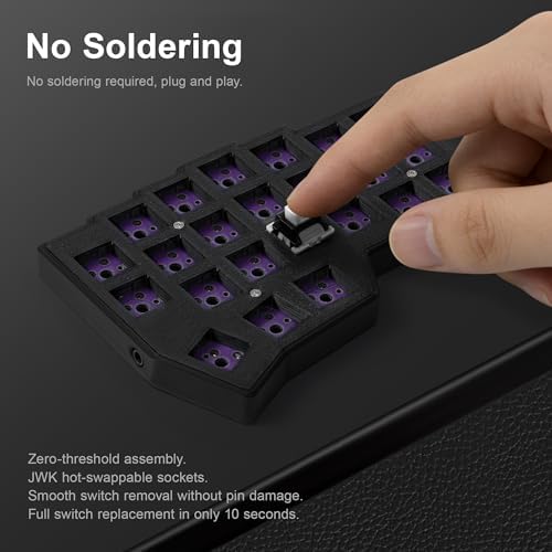 YIVU Corne V4 Split Ergonomic Mechanical Keyboard DIY Barebone Kit, Wired