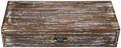 Wooden Drawers Organizer Box Solid Farmhouse Retro Desktop Storage Box