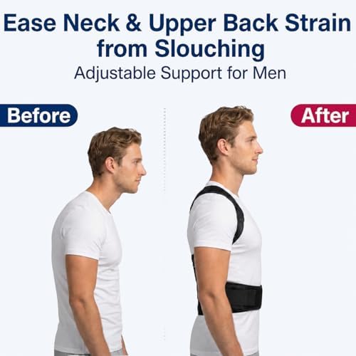 Back Posture Corrector Brace for Men, Full Back-Anchored Posture Brace