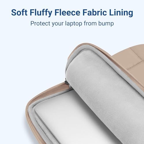 MOSISO Laptop Case 13.3 inch, 13-13.3 inch Laptop Sleeve, Brown