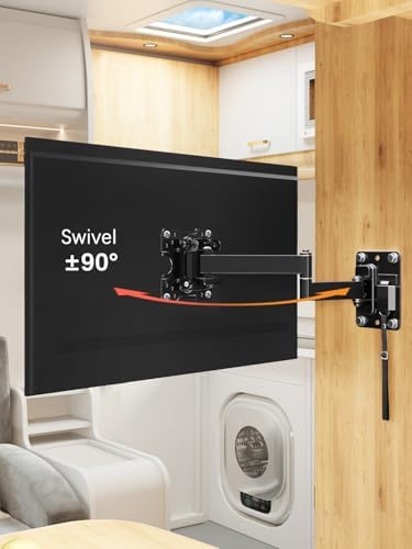 Mounting Dream Lockable RV TV Mount for Most 10-26 Inch Flat Screen, 33 lbs