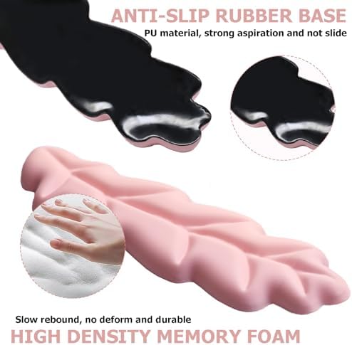 Ergonomic Keyboard Wrist Rest, Leaf Shape Wrist Rest for Computer Keyboard
