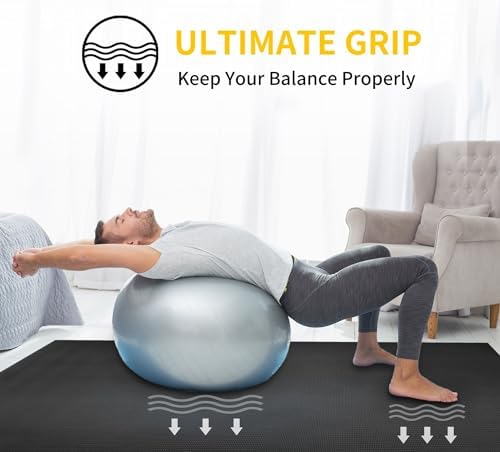 CAMBIVO Extra Long Wide Yoga Mat, Thick PVC Workout Mat