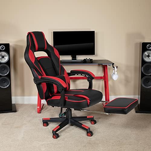 Flash Furniture Reclining Ergonomic Gaming Chair, Red
