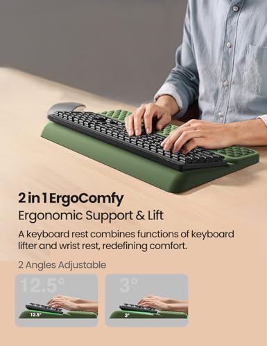 Vaydeer Wrist Rest with Keyboard Stand Ergonomic Computer Wrist Support Pad