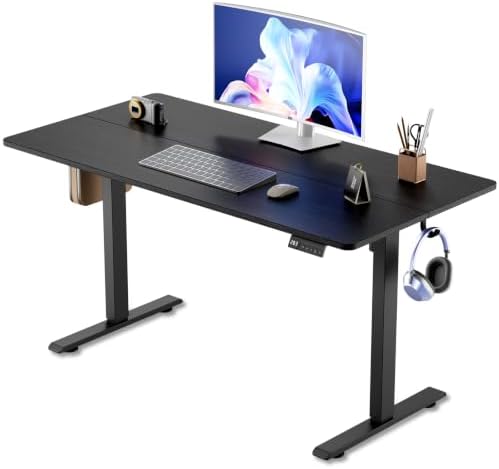 Electric Standing Desk, 47.2" Adjustable Desk with 3 Memory Height
