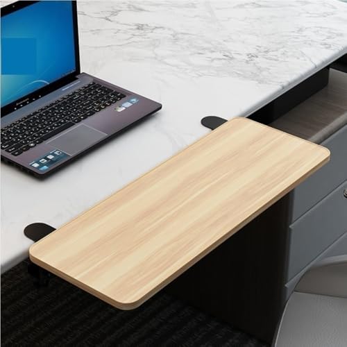 Desk Extender Tray, Clamp-on Kitchen Table Extender, Ergonomic Desk Extenders, Computer Armrest Table Stand, Countertop Gap Rack for Home, Office, Desktop(A,27.6" Lx5.9 W)