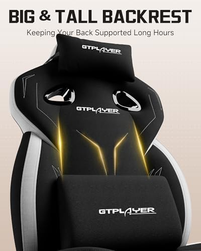 GTPLAYER Gaming Chair for Adults, Ergonomic High Back Chair with Footrest
