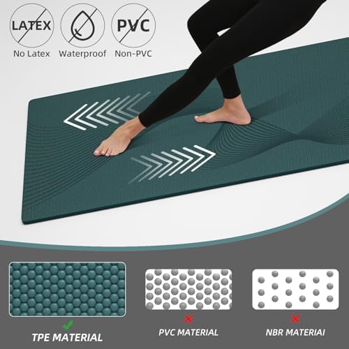 ILILI Exercise Mat 72''x25''×0.3''(8MM)